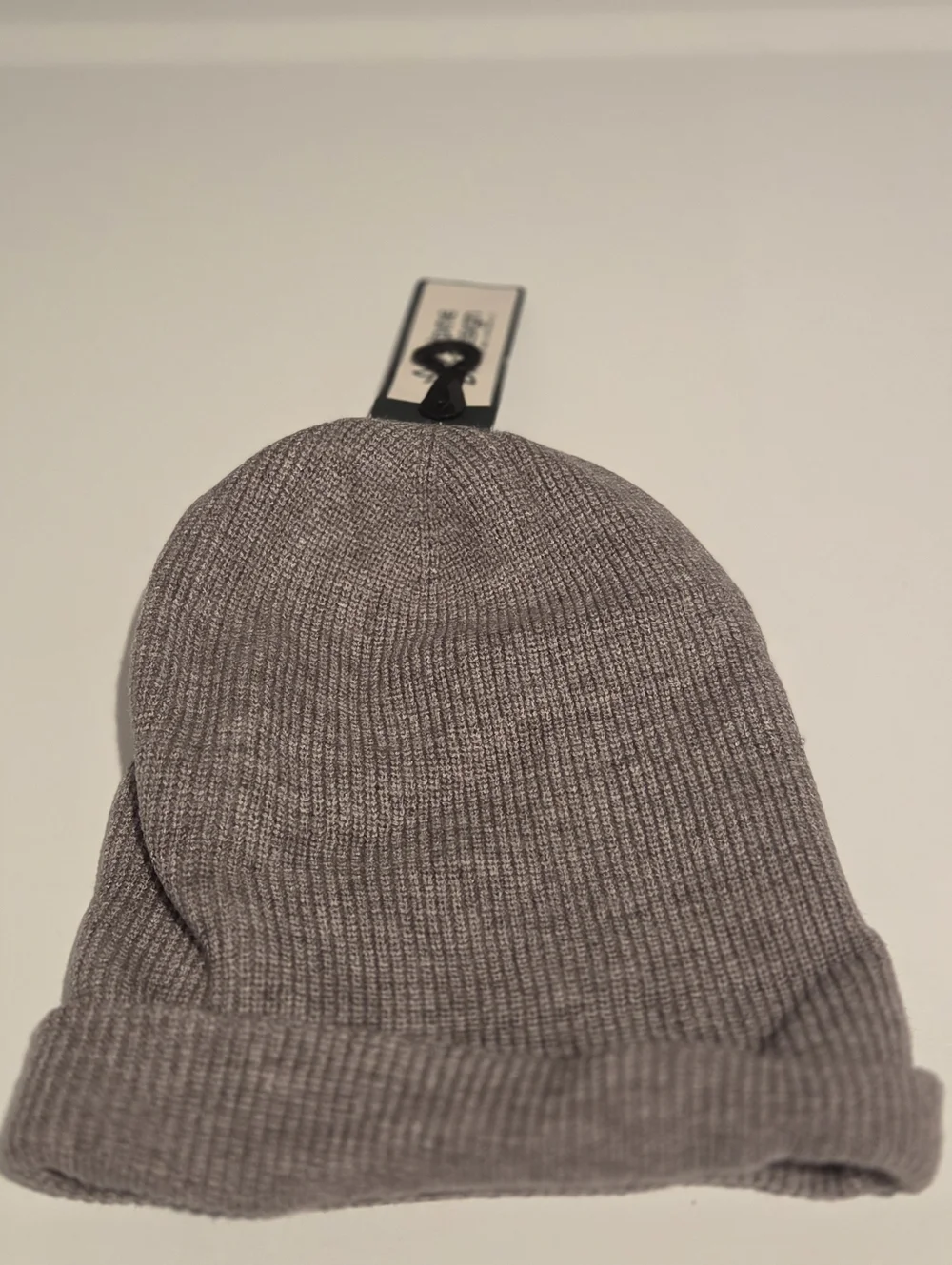 Alpine Design Mens Gray Ribbed Knit Beanie
